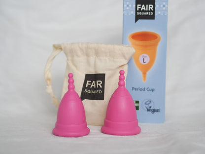 Fair Squared Rubber Period Cup - Pink