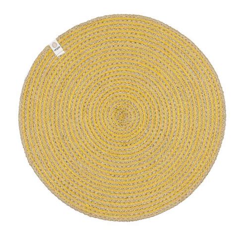 Spiral Coloured Large Seagrass and Jute Placemats