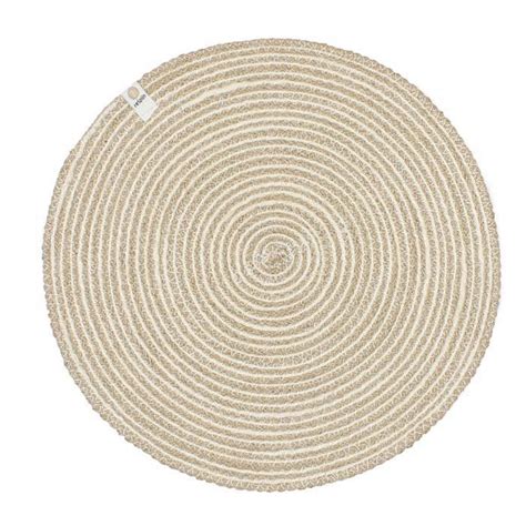 Spiral Coloured Large Seagrass and Jute Placemats