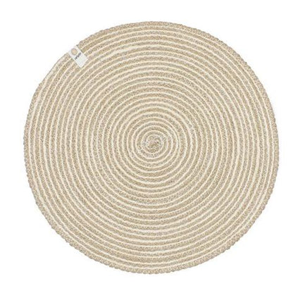 Spiral Coloured Large Seagrass and Jute Placemats