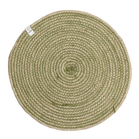 Spiral Coloured Large Seagrass and Jute Placemats