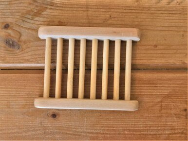 Hemu wood Ladder Soap dish