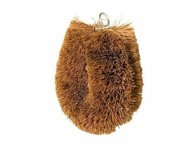 Coconut fibre scrubbing scourer brush