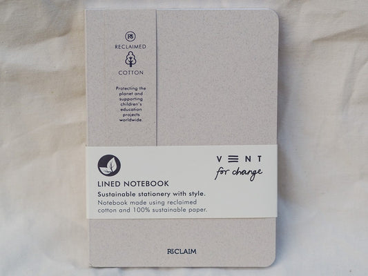 Recycled Cotton Lined Notebook 192 page