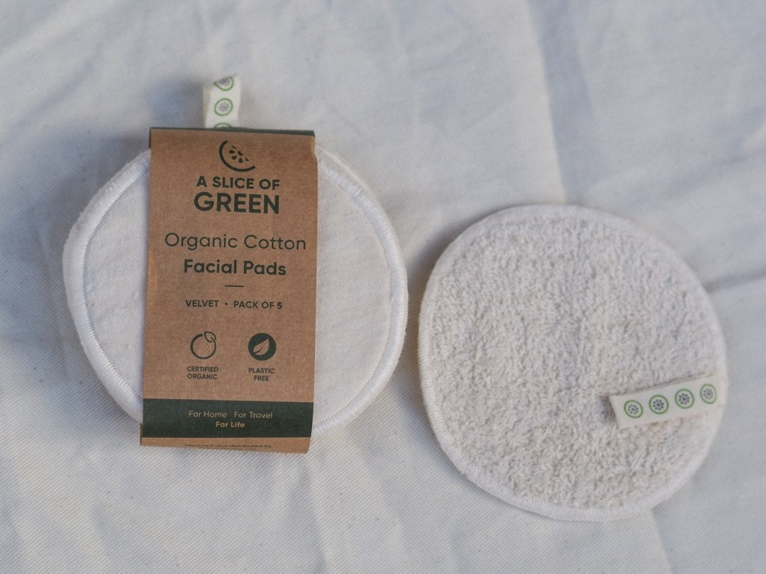 Organic Cotton Large Facial Pads x 5