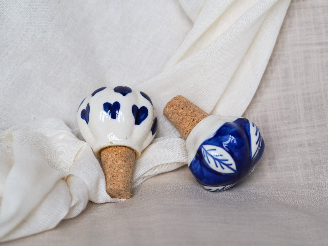 Fairtrade Handmade Ceramic Cork Stopper