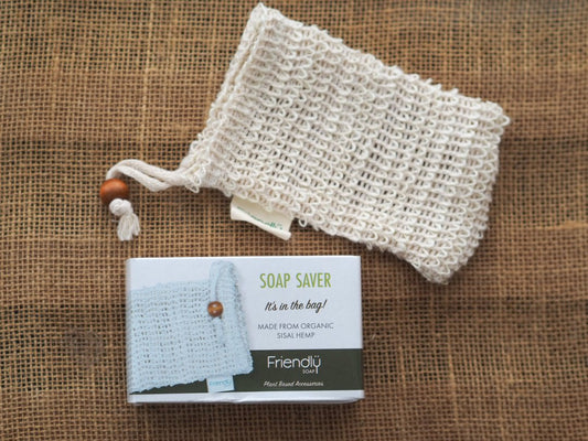 Organic Sisal Hemp Mesh Soap Saver Pouch