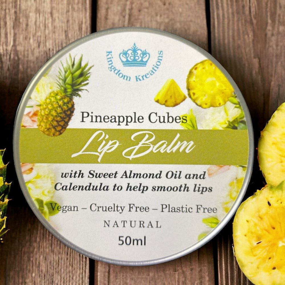 Pineapple cube lip balm