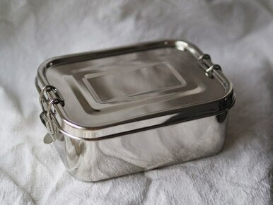 Stainless steel Deeper Rectangular lunchbox with leak seal