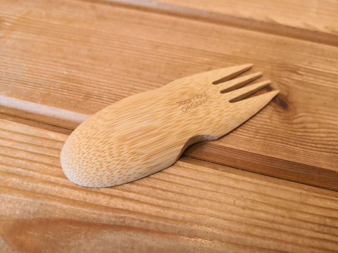 Organic bamboo spork