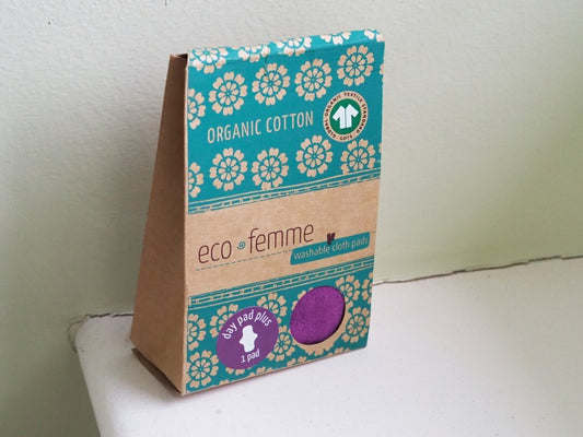 Eco femme organic cotton sanitary day pad plus