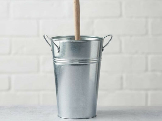 Plastic Free Toilet Brush Holder - Silver