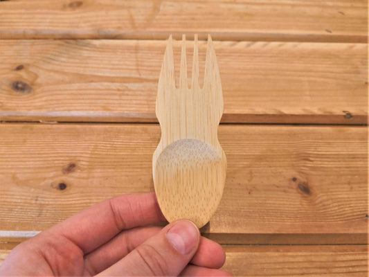 Organic bamboo spork