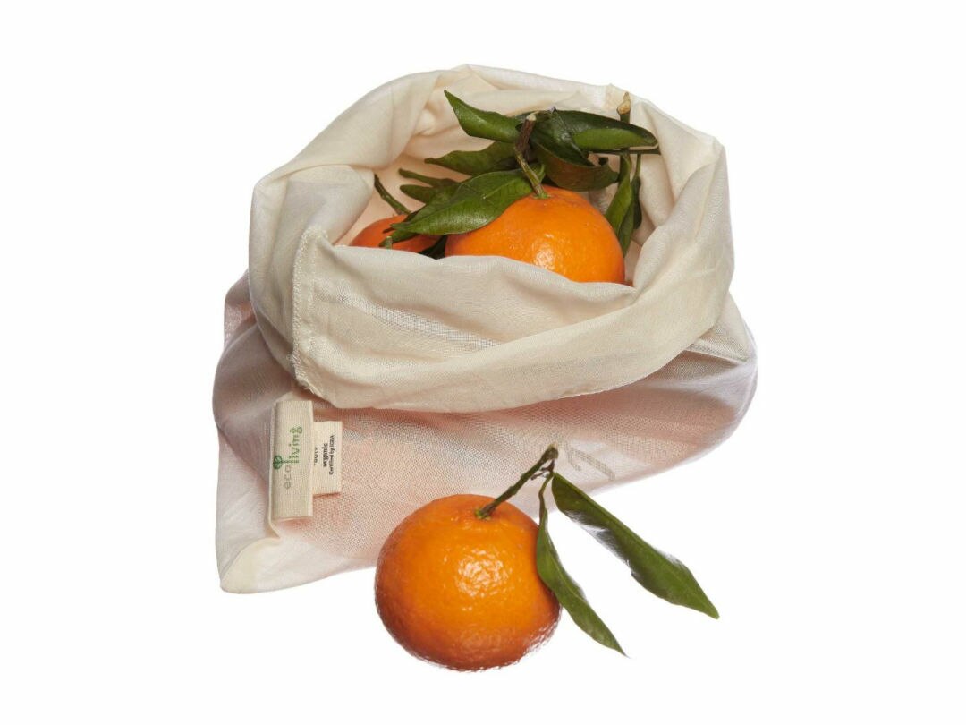 Organic lightweight cotton produce bag 17g