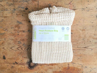 Organic Mesh Cotton Bag 26cm x 32cm