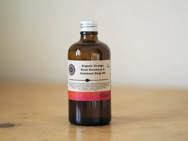 Organic Orange, Rose Geranium & Patchouli Body Oil