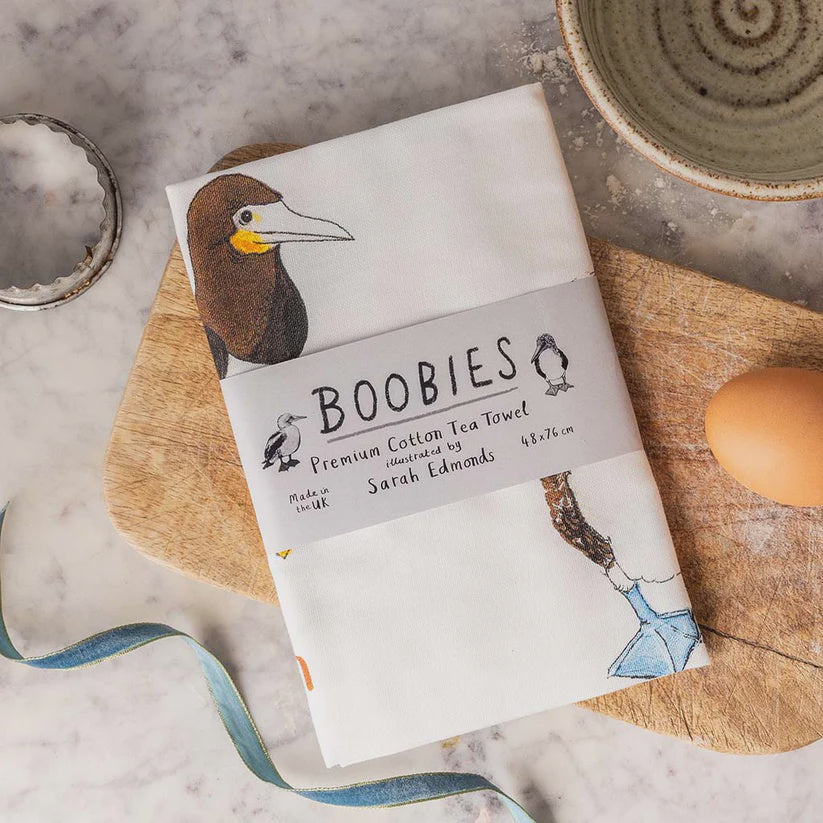 Fun Pun - Tea Towel - Boobies