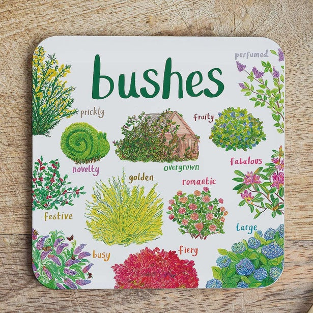 Fun Pun - Coaster - Bushes