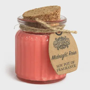 Soy Pot of Fragrance Candle - Midnight Rose