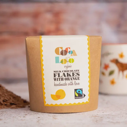 Cocoa Loco Hot Chocolate Flakes - Milk Chocolate Flakes with Orange