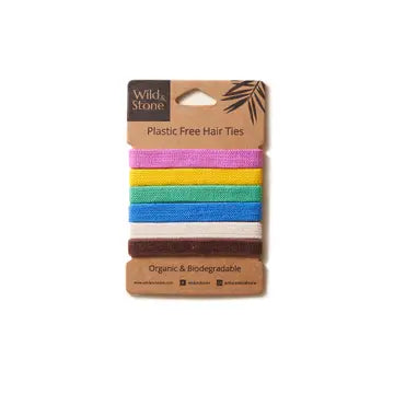 Plastic Free Hair Ties - Multi-colour