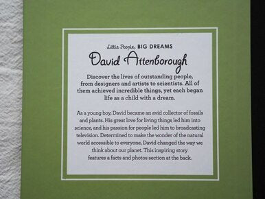 Little People Big Dreams David Attenborough Book