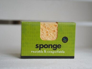 Compostable Wood Pulp & Cotton Sponge