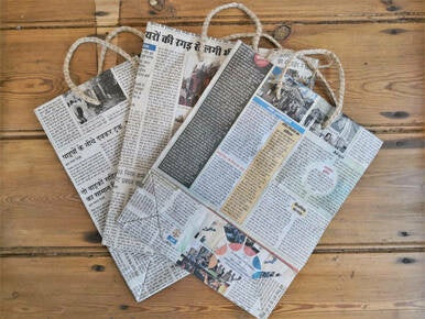 Newspaper bag 25cm x 30cm