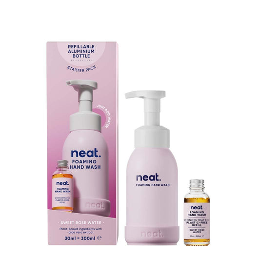 Neat Foaming Hand Wash Starter Pack - Sweet Rose Water