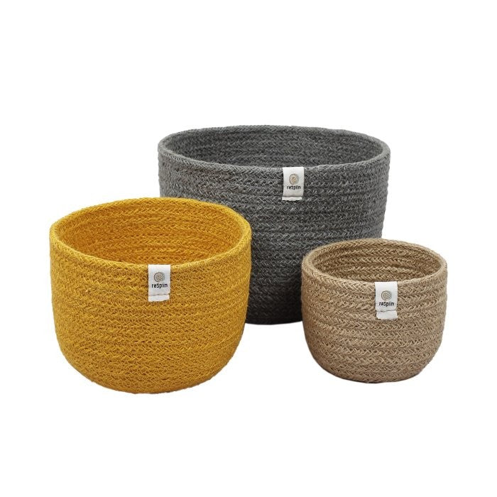 Jute Tall Basket Set - Beach