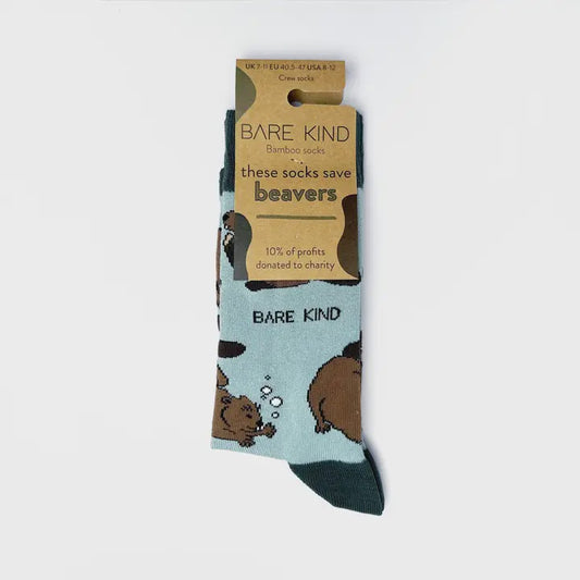 Bare Kind Bamboo Socks - Beavers