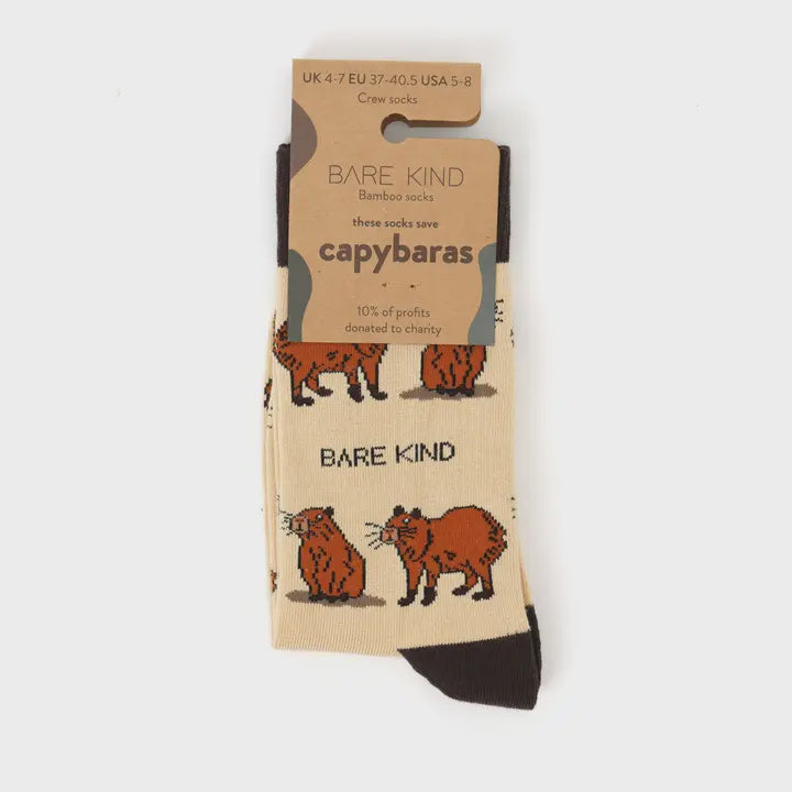 Bare Kind Bamboo Socks - Capybaras