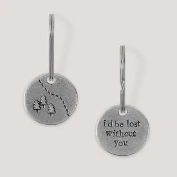 "Lost Without You" Keepsake Charm