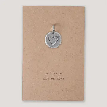 "A Little Bit of Love" Heart Charm