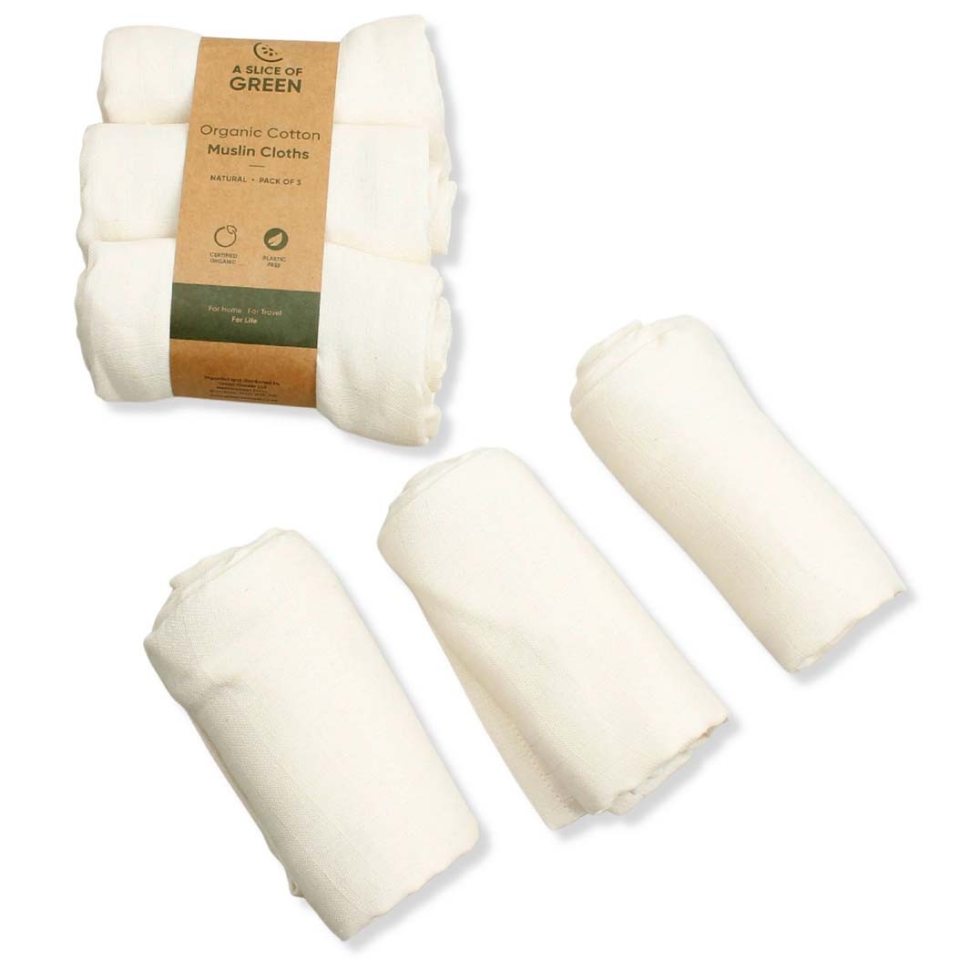 Organic Muslin Cotton Cloths 70cm square