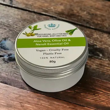 Moisturising Jelly for men - Aloe Vera, Olive Oil & Neroli