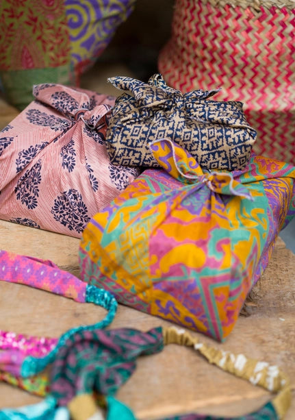 Recycled Sari Gift Wrap