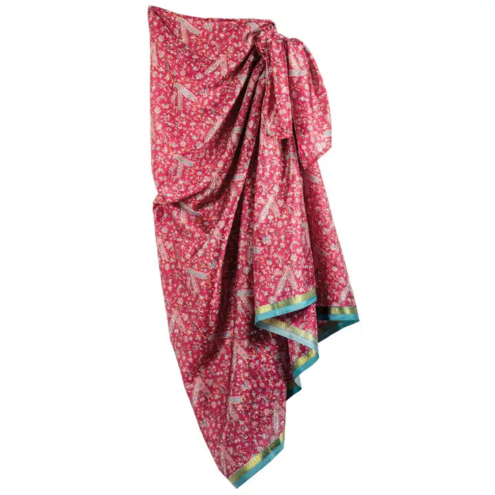 Recycled Sari Printed Sarong in a Bag