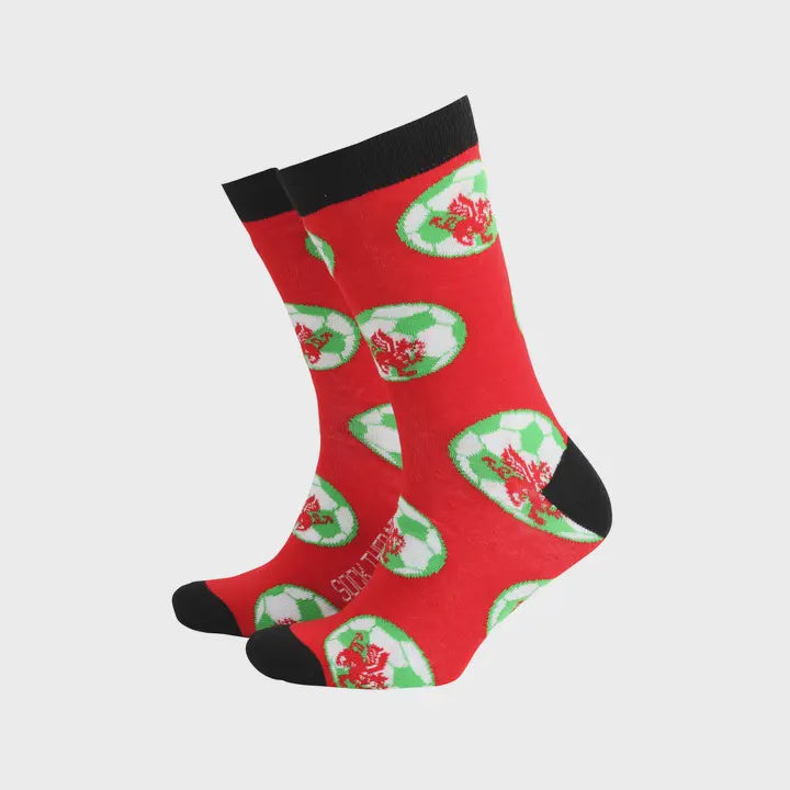 Bamboo Socks - Men's - Welsh Football