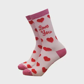 Bamboo Socks - Women's - I Love You