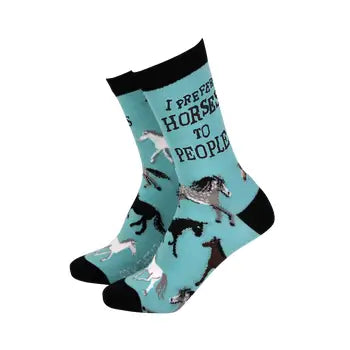 Bamboo Socks- Women's - I prefer Horses to People