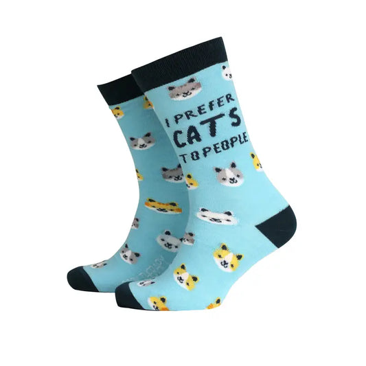 Bamboo Socks - Men's - I prefer Cats to People