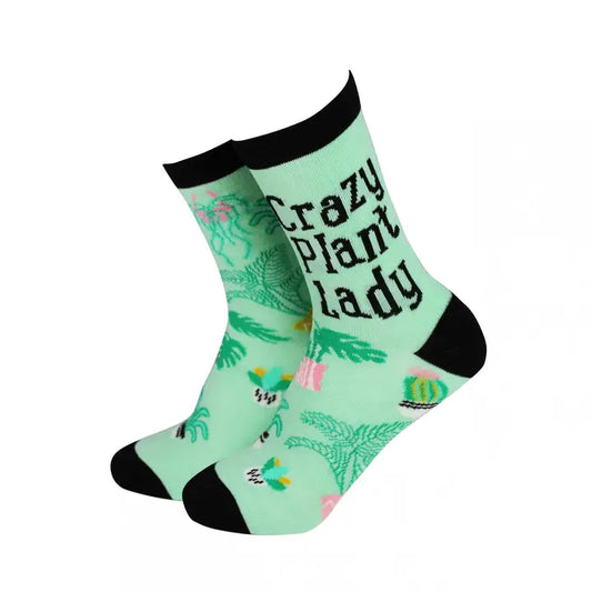 Bamboo Socks - Women's - Crazy Plant Lady