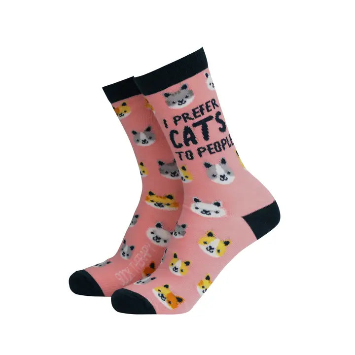 Bamboo Socks - Women's - I prefer Cats to People