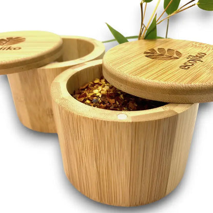 Bamboo Salt & Spice Pot