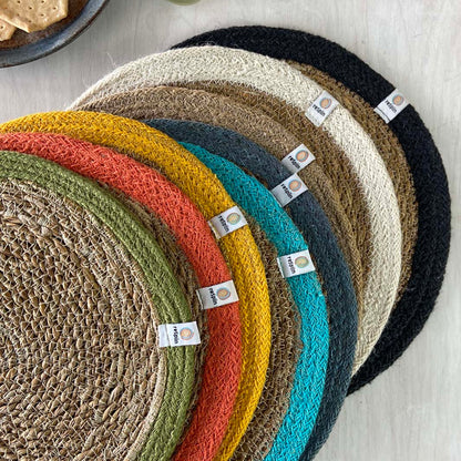 Seagrass & Jute Tablemat - Natural Beige