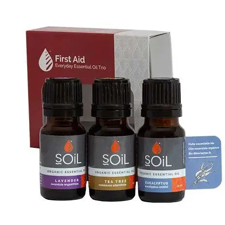 SOIL First Aid Trio Organic Essential Oils